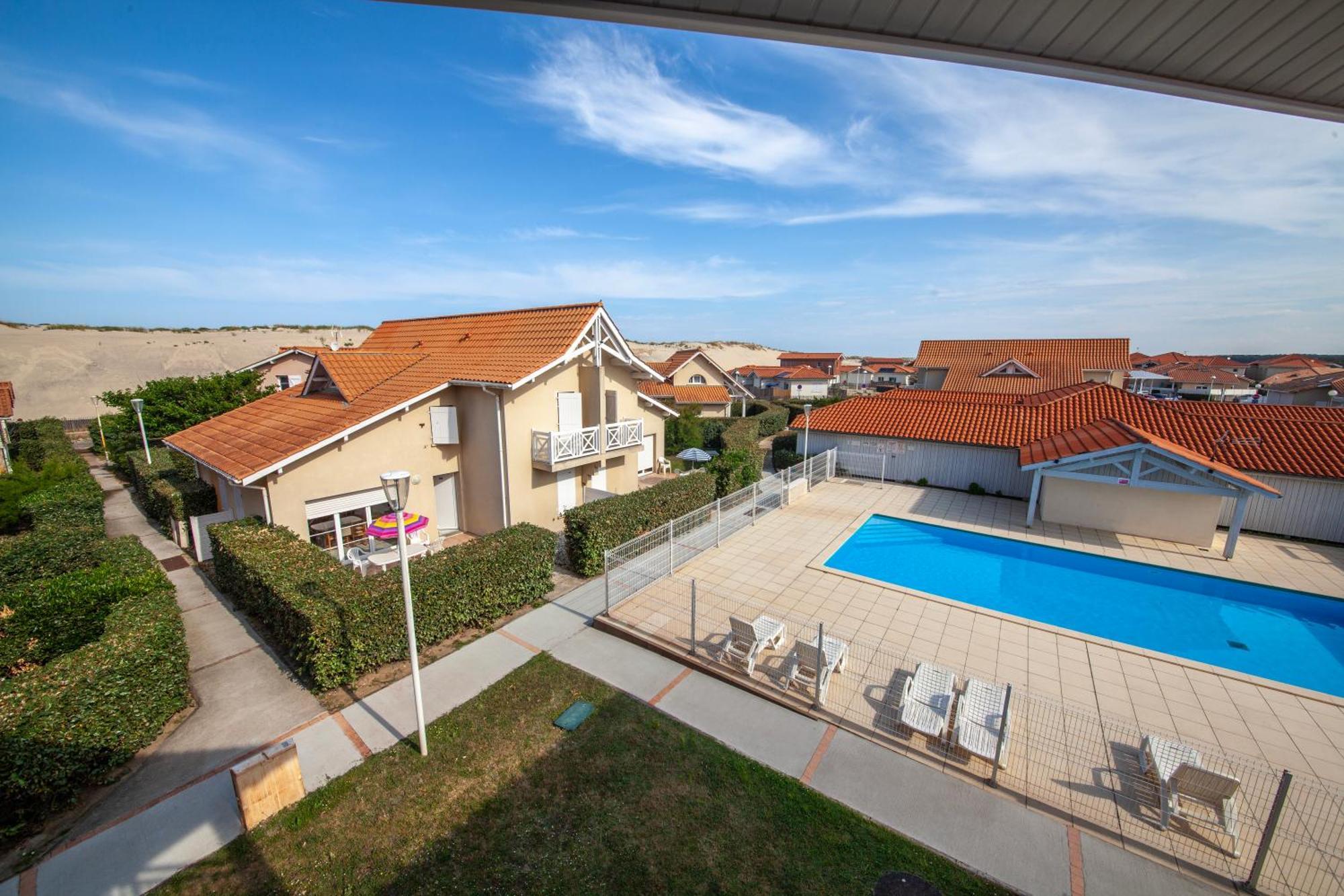 Residence Belle Dune Blanche, Maisons Et Appartements 比斯卡罗斯海滩 外观 照片